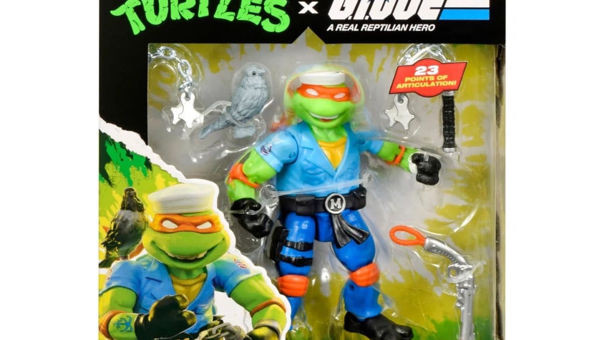 Playmates Debuts New TMNT x G.I. Joe Figure with Mikey as Shipwreck