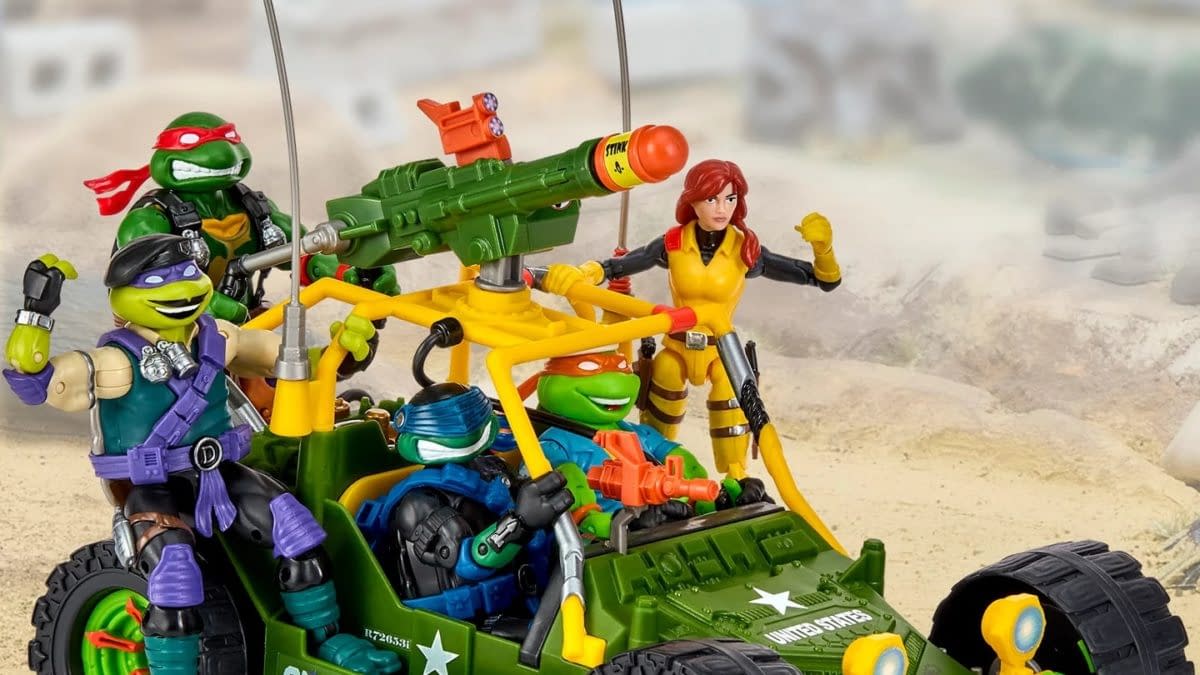 Playmates Reveals New TMNT x G.I. Joe A.W.E. Shell-Striker Vehicle