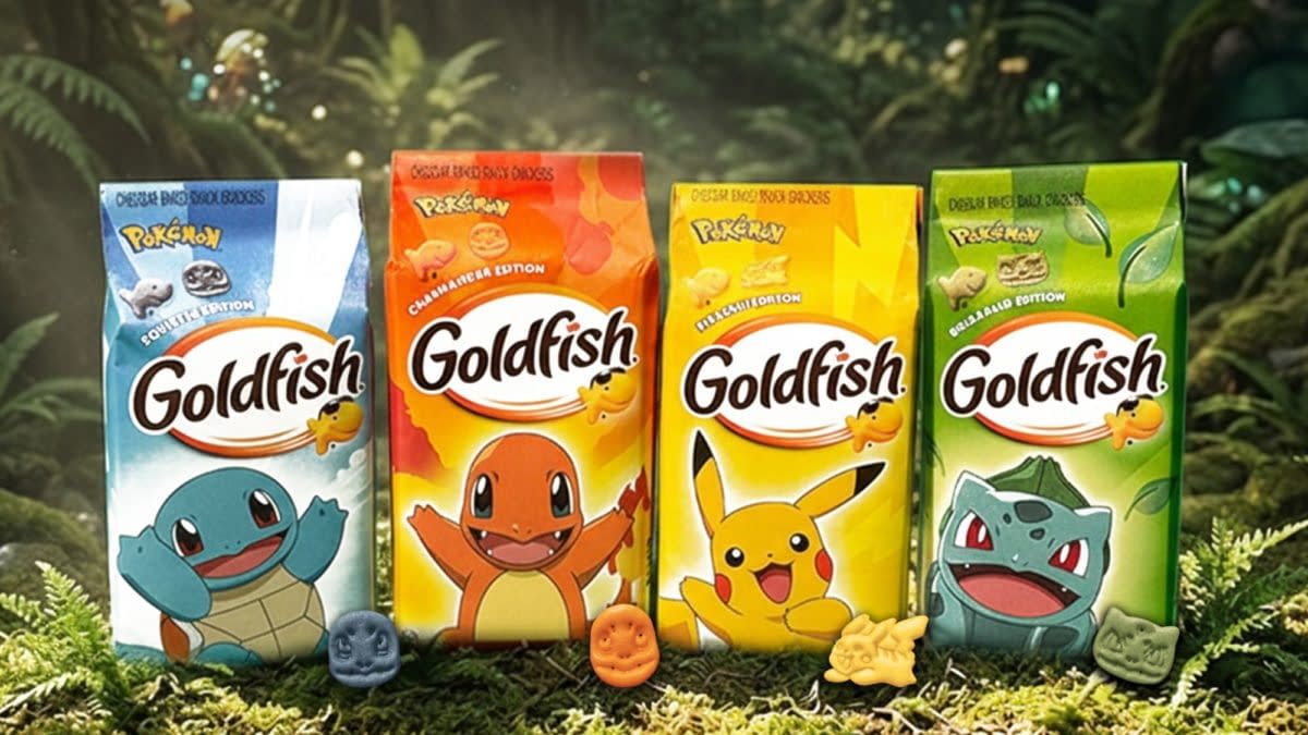 Nerdy Food: Goldfish Crackers Reveal Four New Pokémon Packages