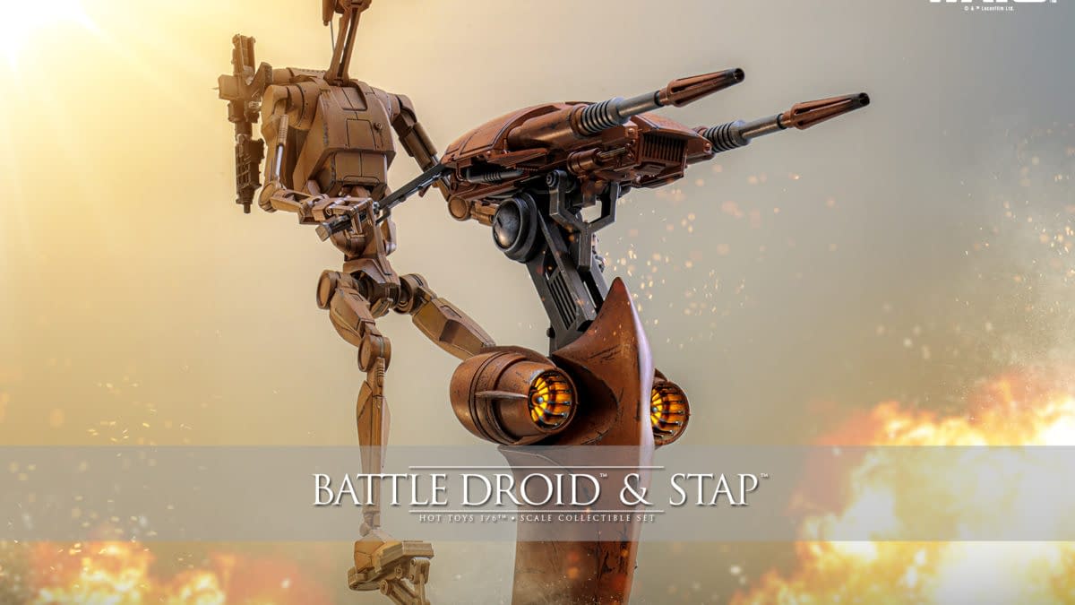 New Star Wars 1/6 Scale Battle Droid & STAP Coming Soon from Hot Toys