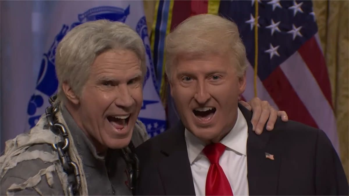 SNL 51 Cold Open: Will Ferrell's Ghost of Jeffrey Epstein Visits Trump