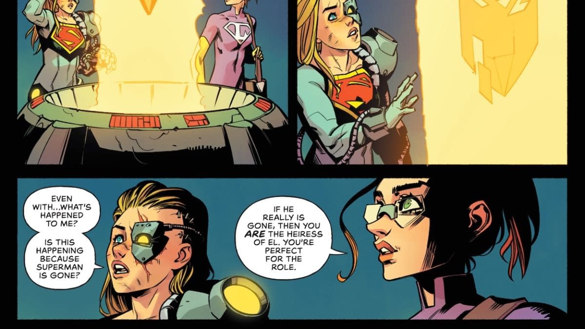 Interior preview page from Supergirl #14