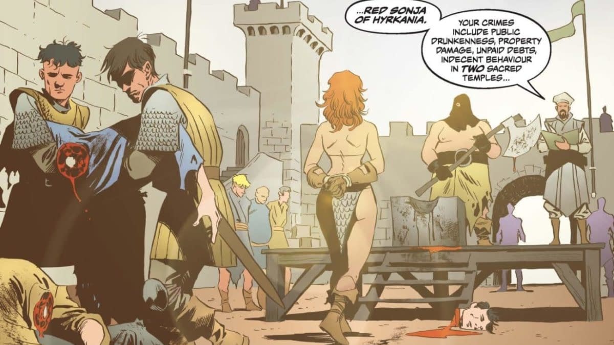Interior preview page from Red Sonja: She-Devil With a Sword #2