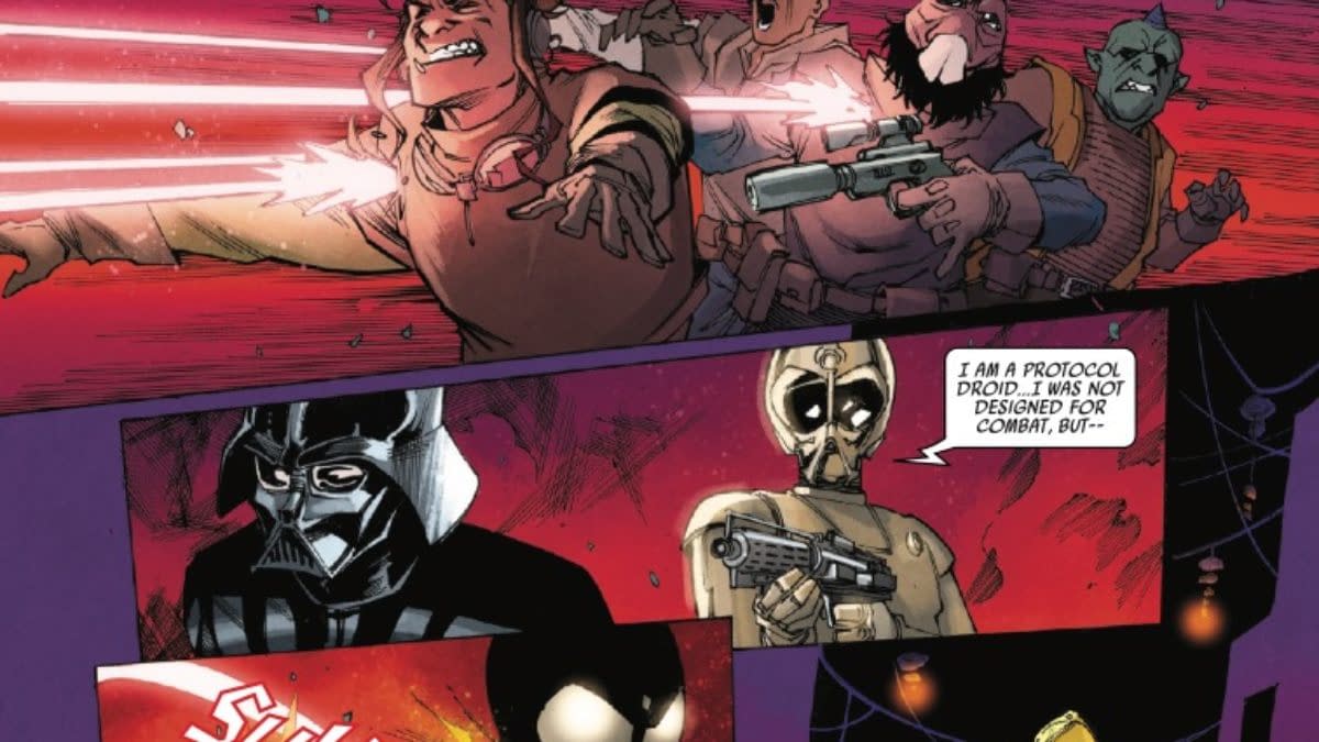 Interior preview page from STAR WARS: GALAXY’S EDGE – ECHOES OF THE EMPIRE #3 PHIL NOTO COVER