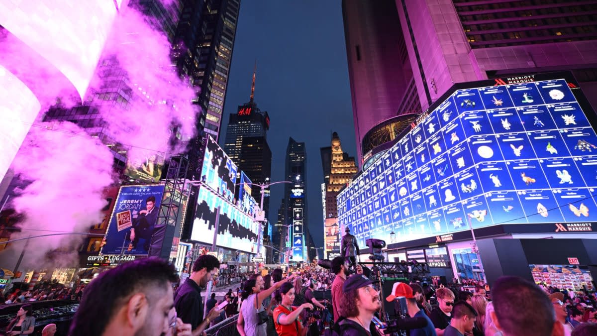 Pokémon GO Celebrates Its Tenth Anniversary in Times Square
