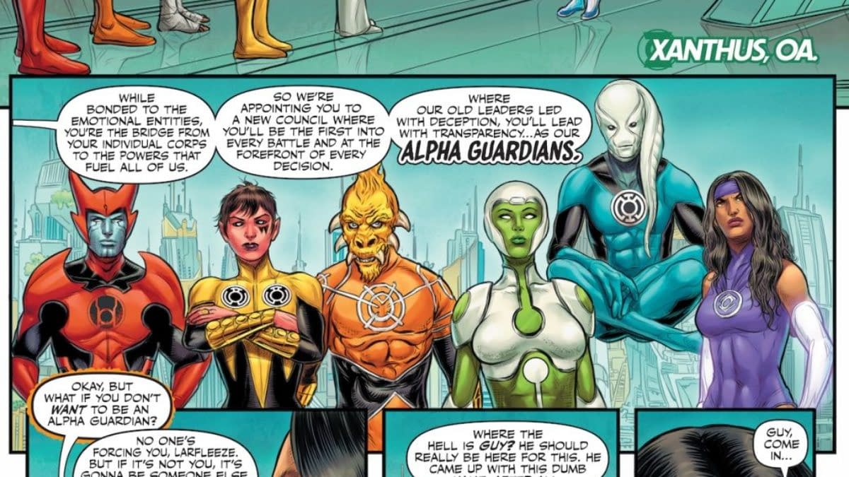 Interior preview page from Green Lantern Corps #21