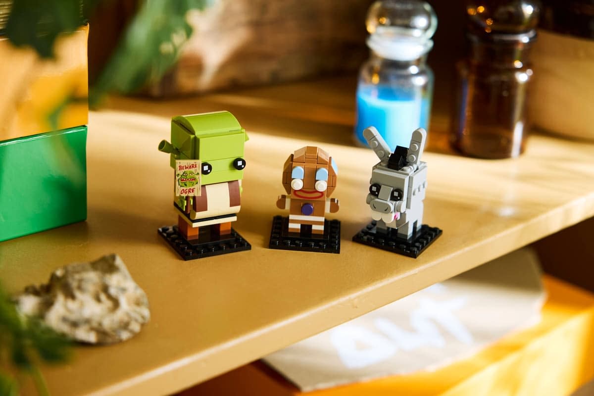 New LEGO BrickHeadz Shrek, Donkey & Gingy Set Revealed