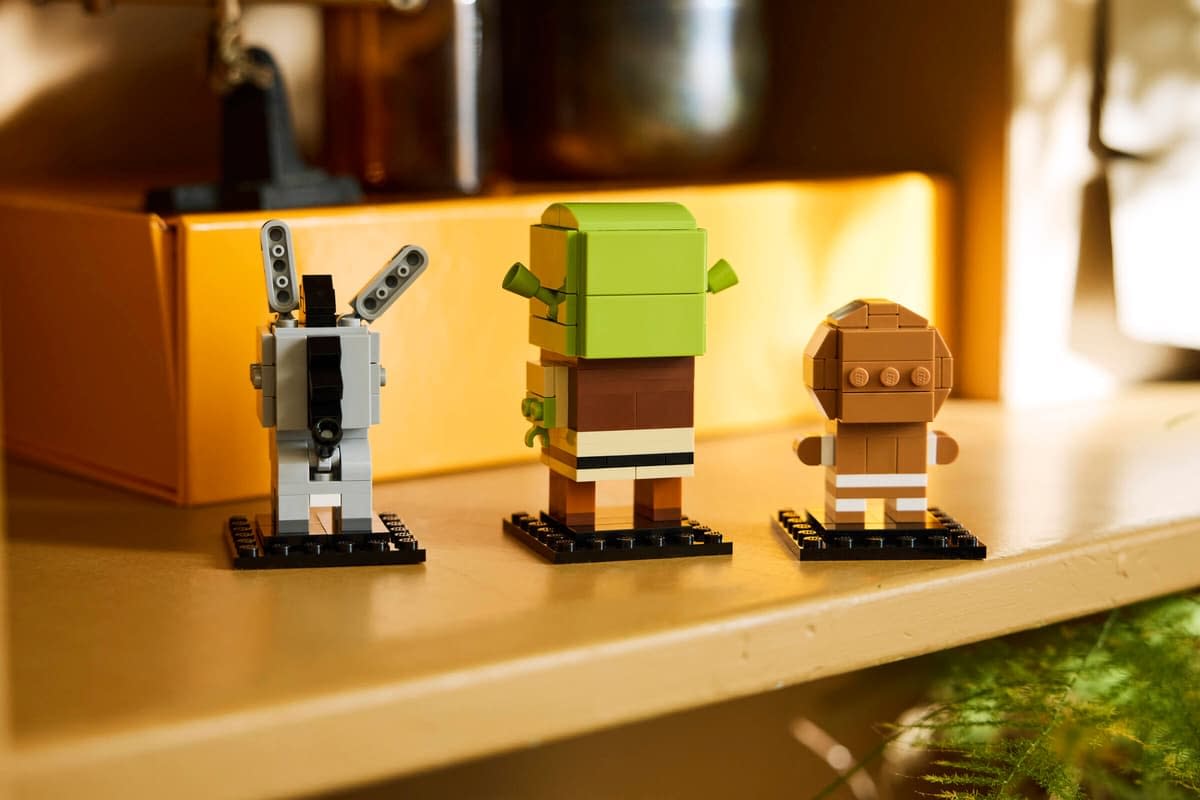 New LEGO BrickHeadz Shrek, Donkey & Gingy Set Revealed