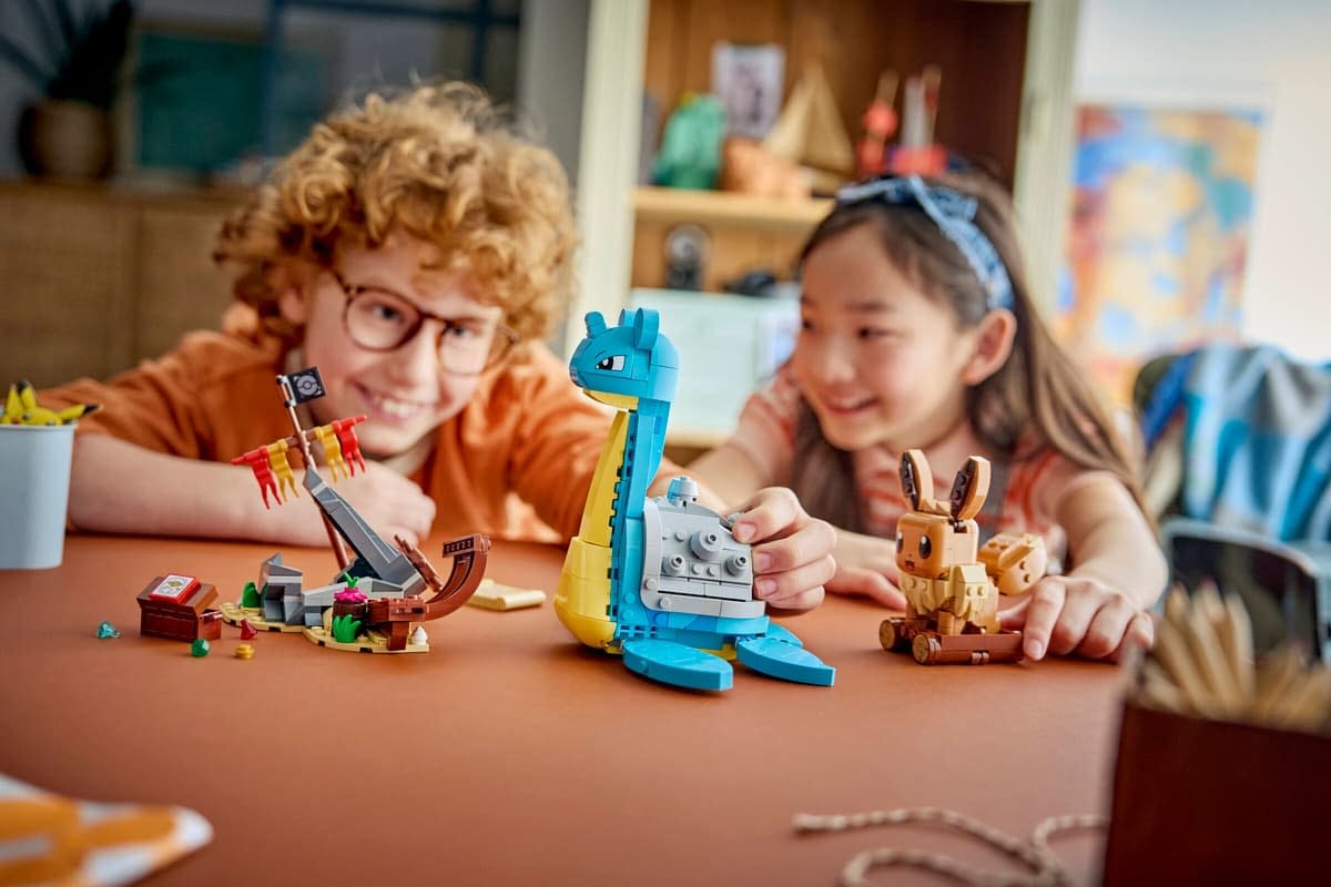 New LEGO Pokémon Eevee and Lapras's Treasure Hunt Set Revealed