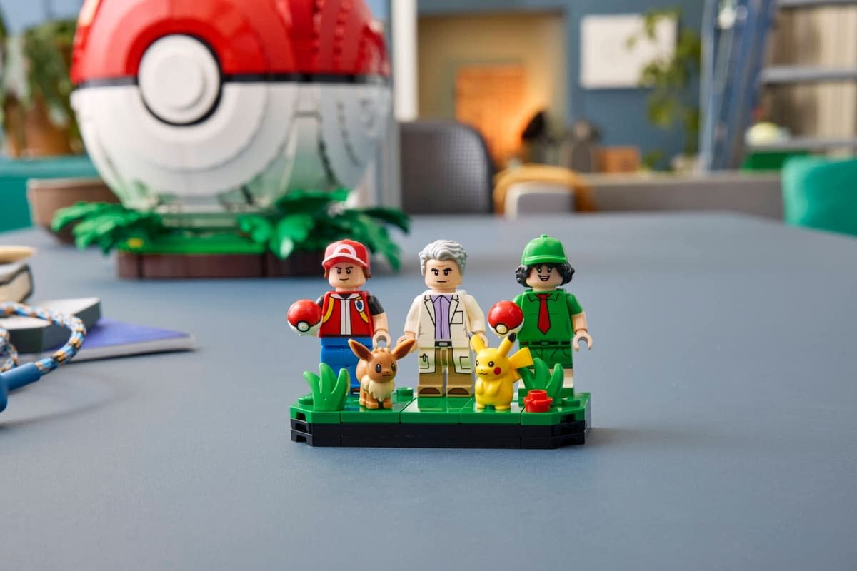 Professor Oak and Red Arrive with LEGO's New Pokémon Pokéball Set