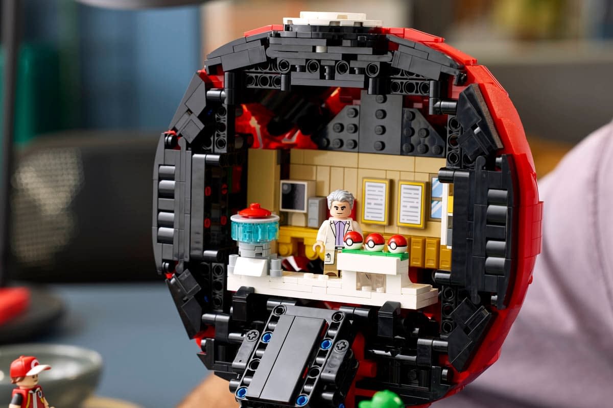 Professor Oak and Red Arrive with LEGO's New Pokémon Pokéball Set