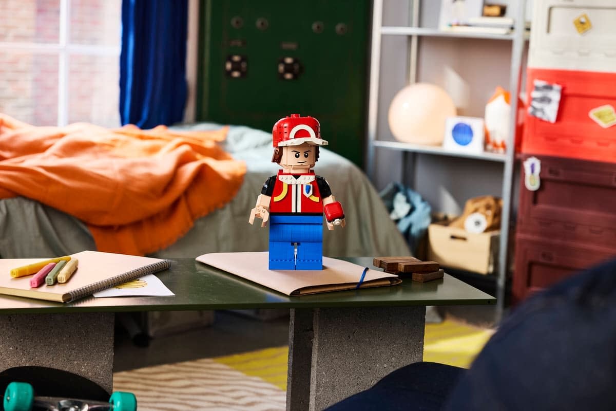LEGO Debuts New Pokémon Up-Scaled Trainer Red Minifigure Set