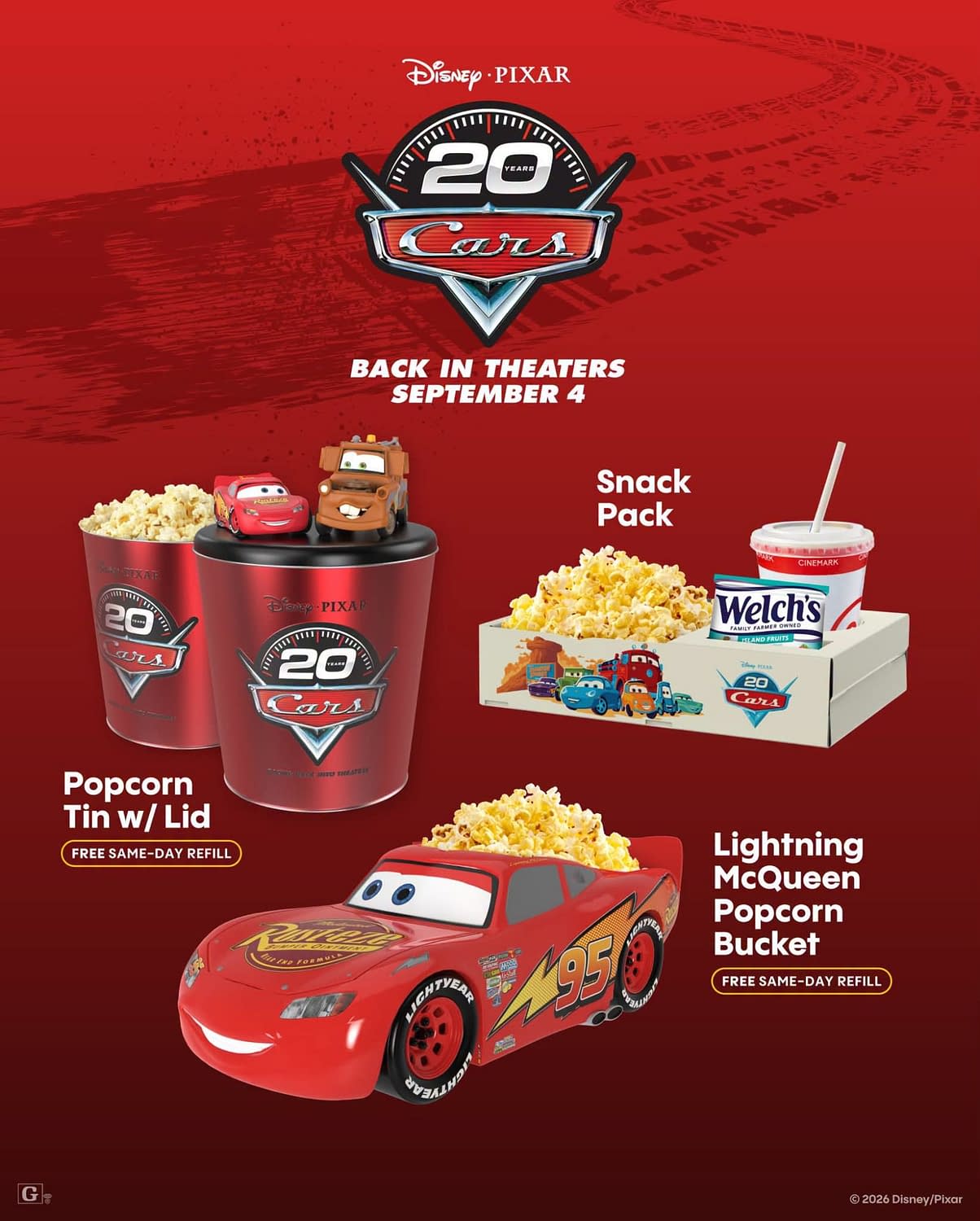 New Popcorn Buckets Arrive in Cars, Harry Potter, Batman and More!