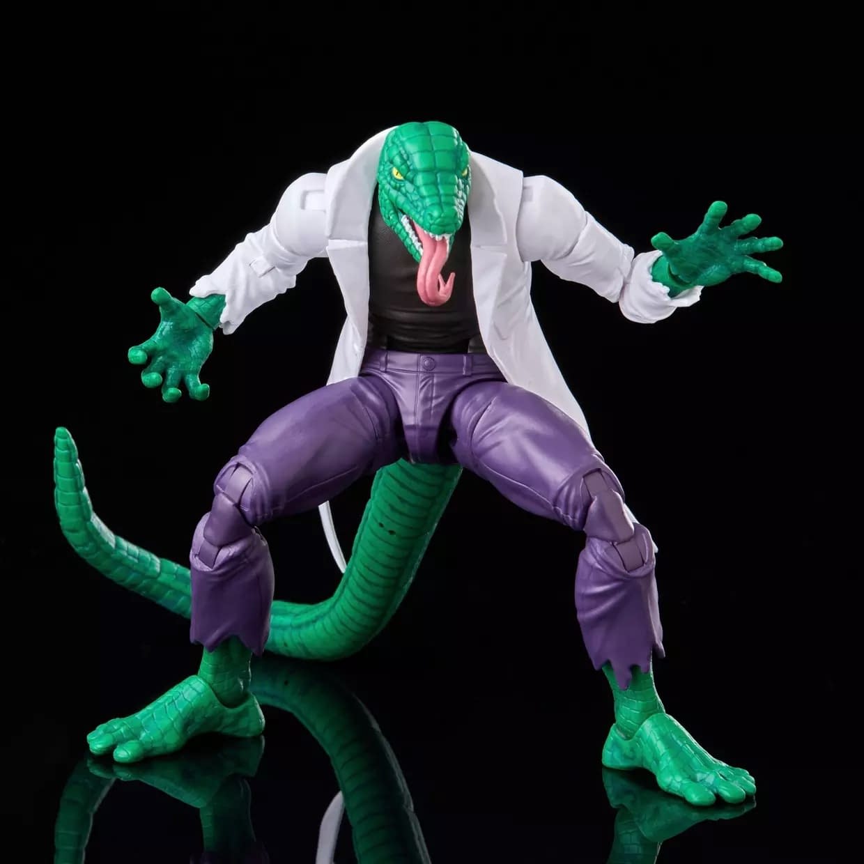 Hasbro Brings Back Retro Carded Marvel Legends The Lizard Figure