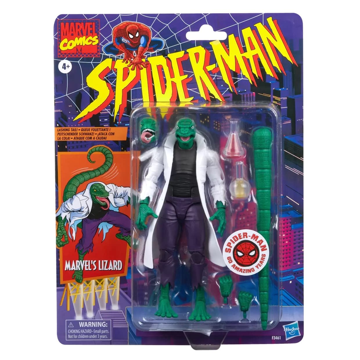 Hasbro Brings Back Retro Carded Marvel Legends The Lizard Figure