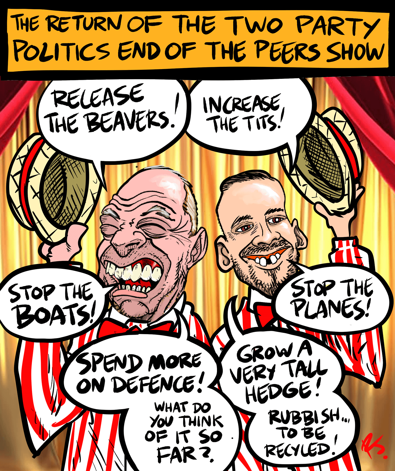 Today's British Local Elections, Parties, Cartoons and Anti-Semitism