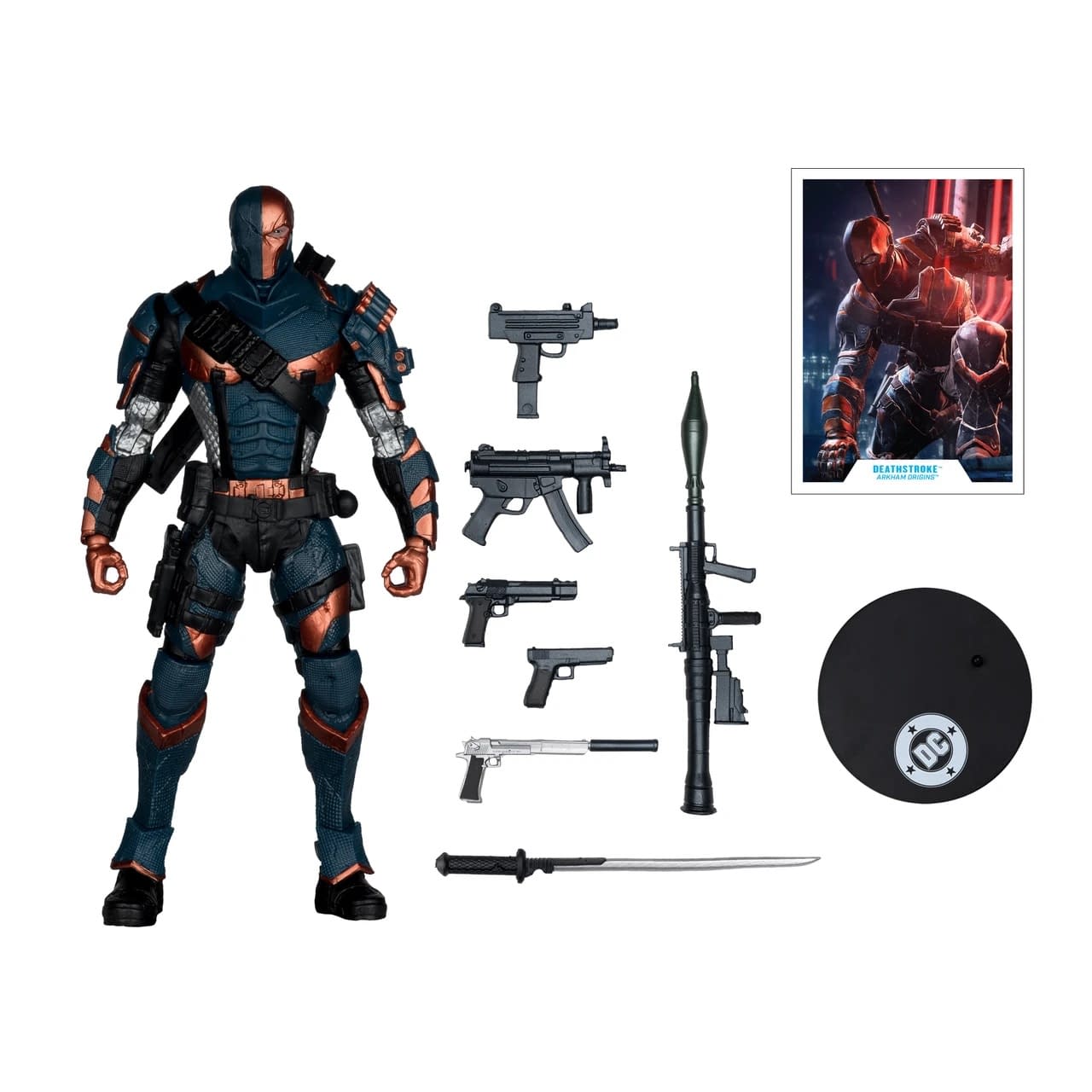 McFarlane Brings Back Arkham Origins Deathstroke with New Weapons