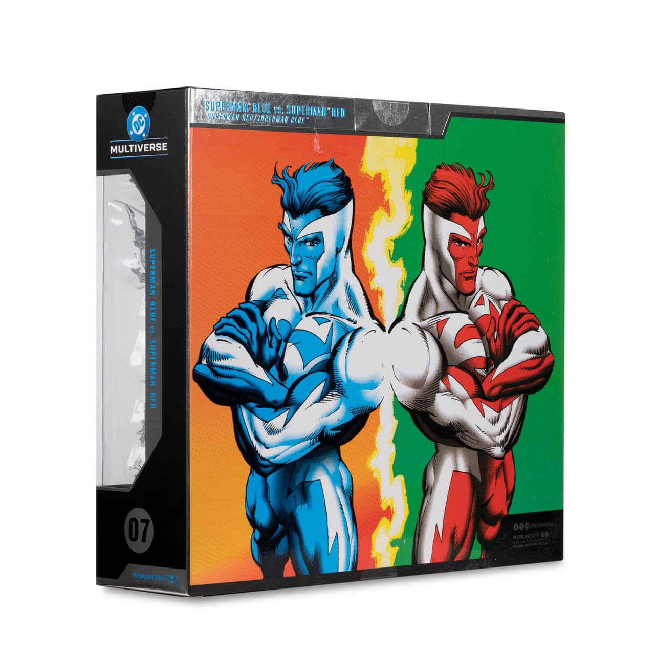 It's Superman Blue vs. Superman Red with New McFarlane Toys 2-Pack