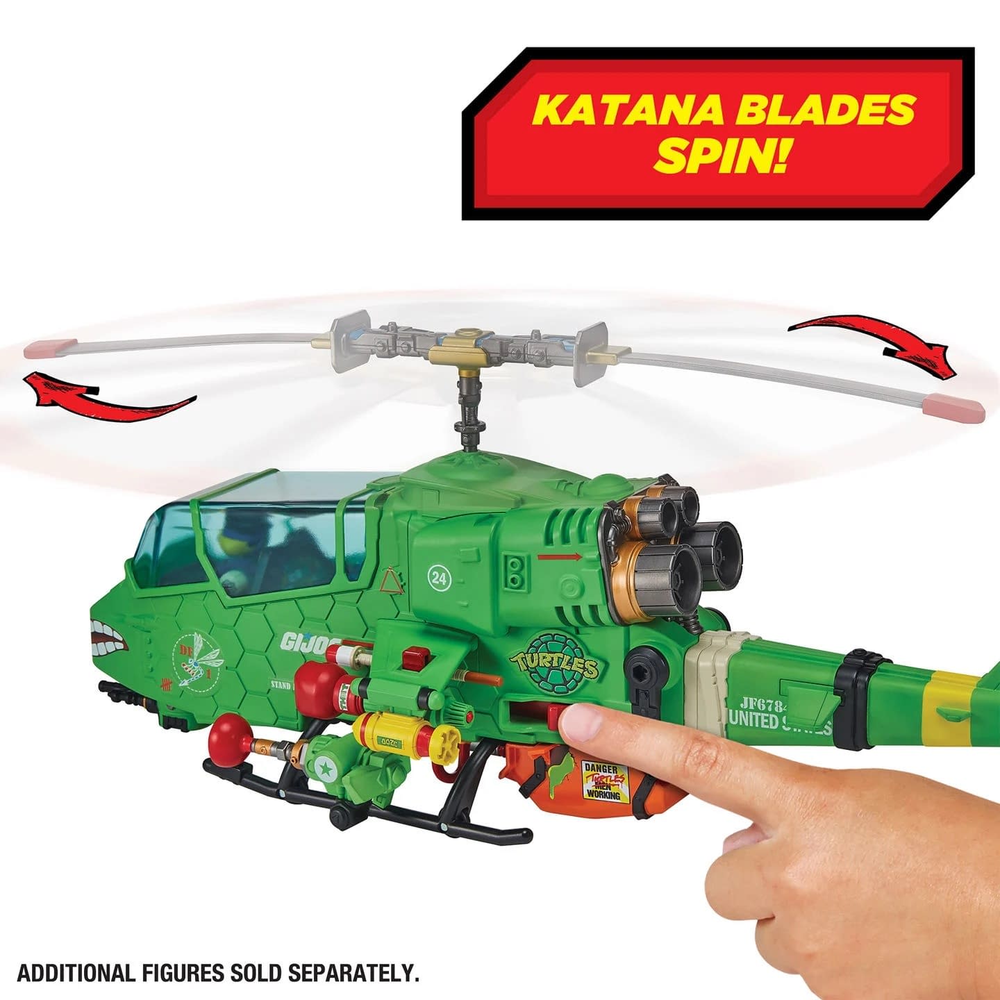Take Flight with Playmates New TMNT x G.I. Joe Turtle-Fly Copter