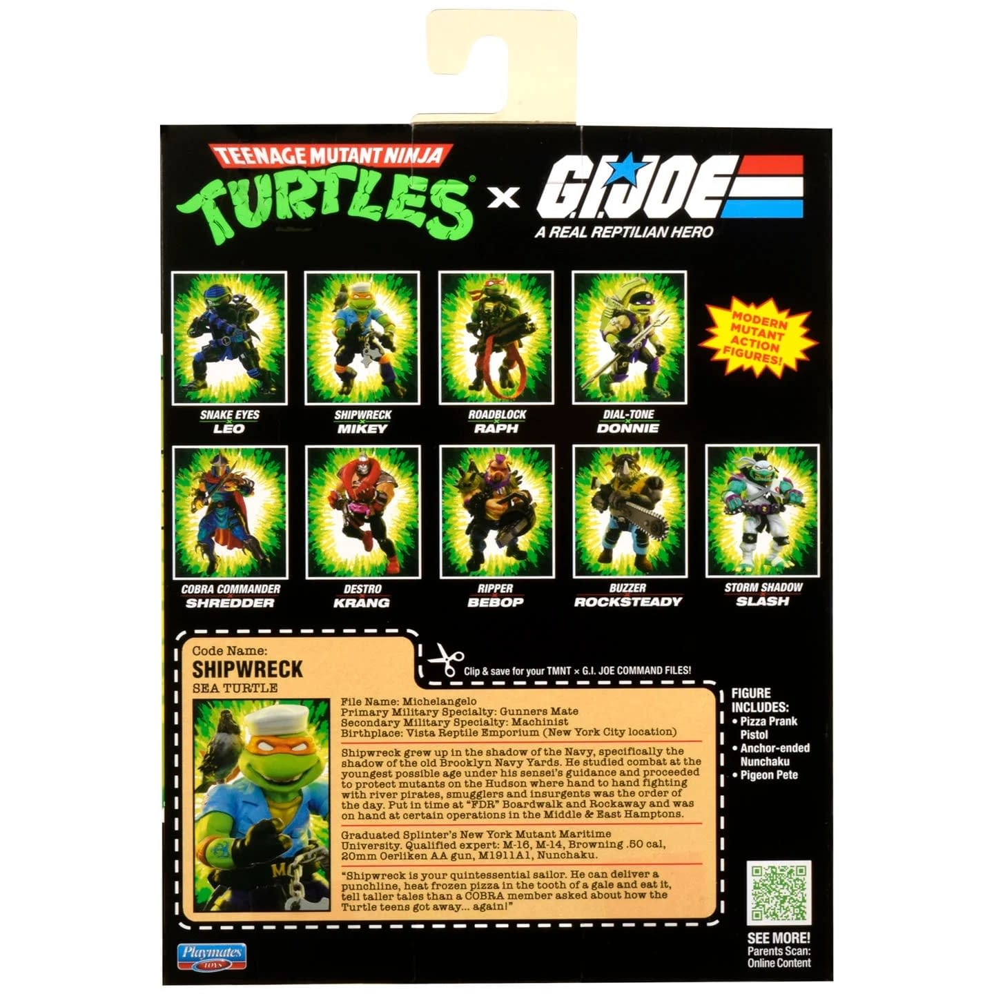 Playmates Debuts New TMNT x G.I. Joe Figure with Mikey as Shipwreck