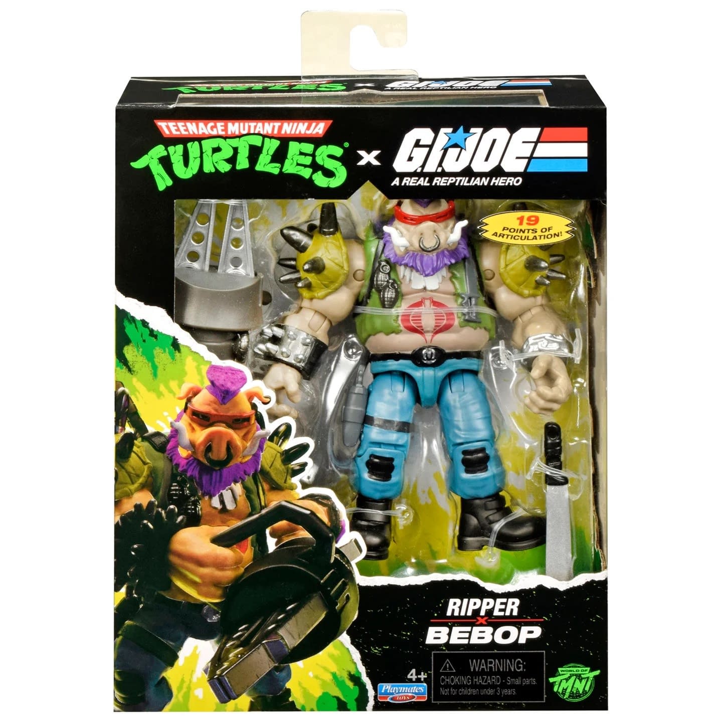 New TMNT x G.I. Joe Figures Arrives Starring Bebop as Ripper