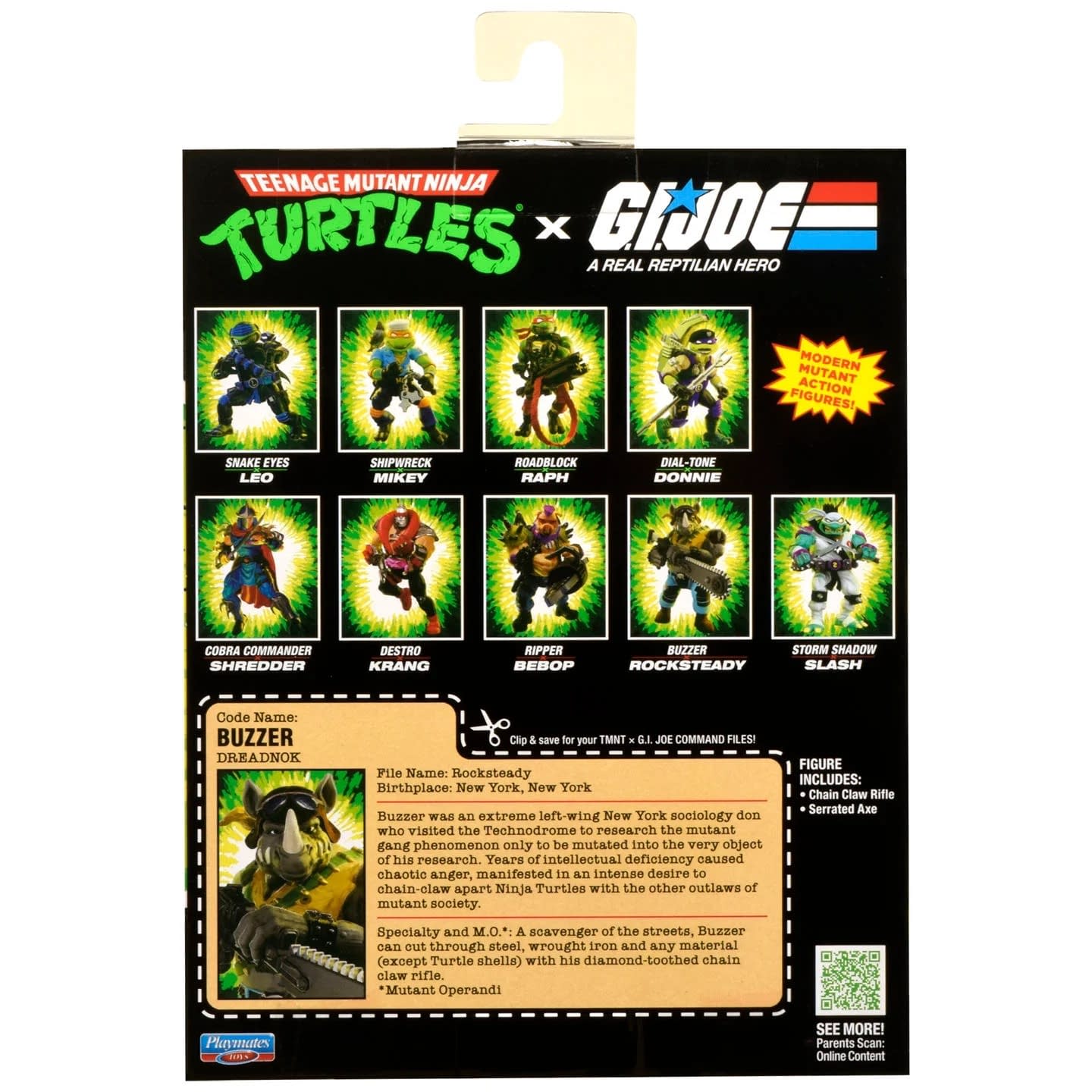 TMNT's Rocksteady is Buzzer with Playmates New G.I. Joe Collab