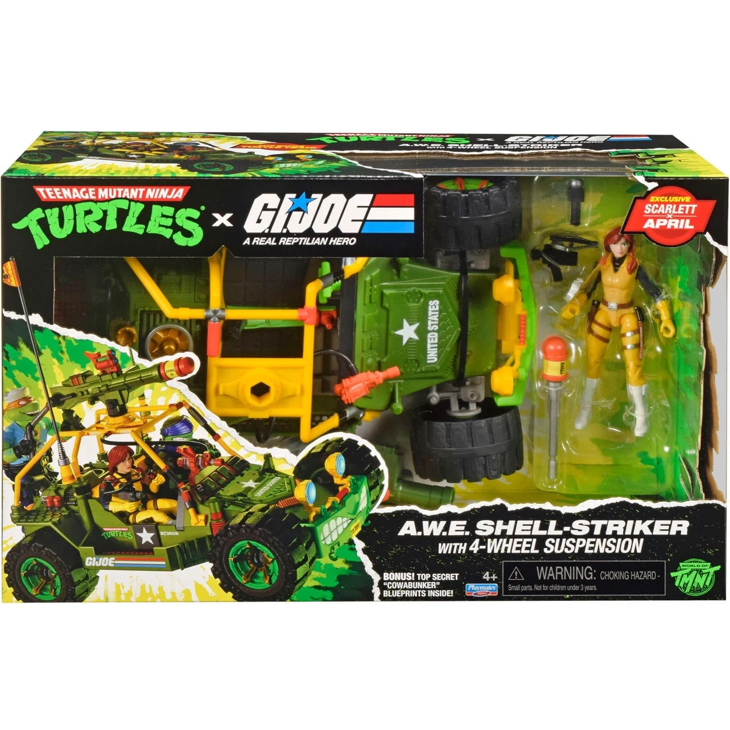 Playmates Reveals New TMNT x G.I. Joe A.W.E. Shell-Striker Vehicle