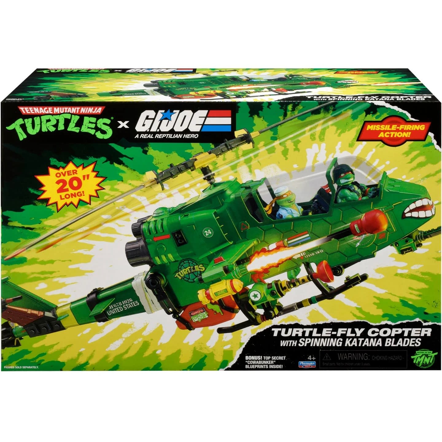 Take Flight with Playmates New TMNT x G.I. Joe Turtle-Fly Copter