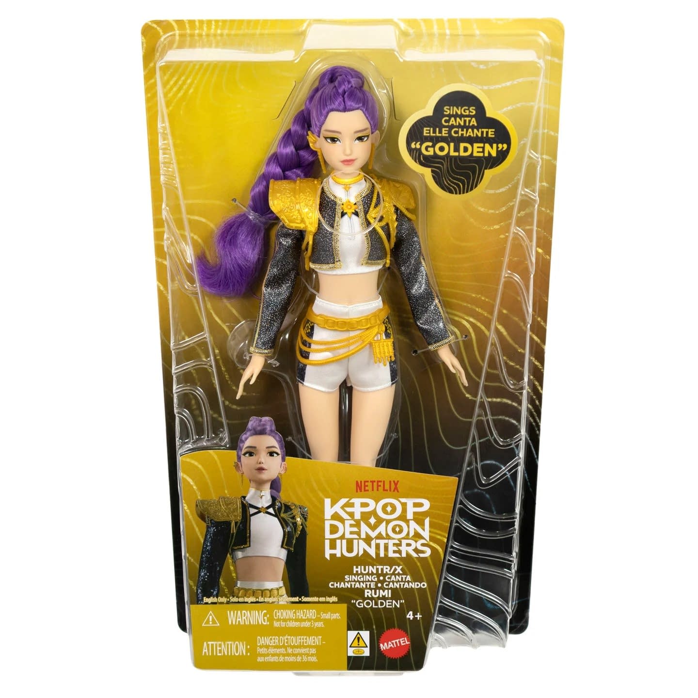 Go Golden with KPop Demon Hunters Singing Rumi Doll from Mattel