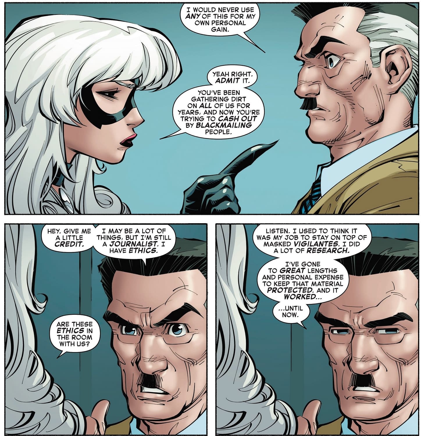 J Jonah Jameson, Super Hero In Black Cat (Spoilers)
