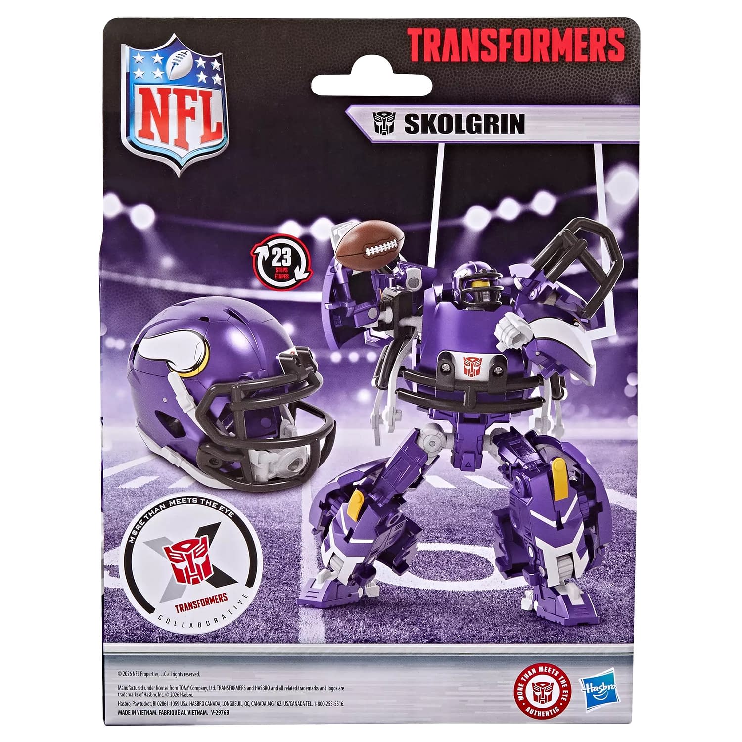 Transformers x NFL: Minnesota Vikings Skolgrin Autobot Revealed