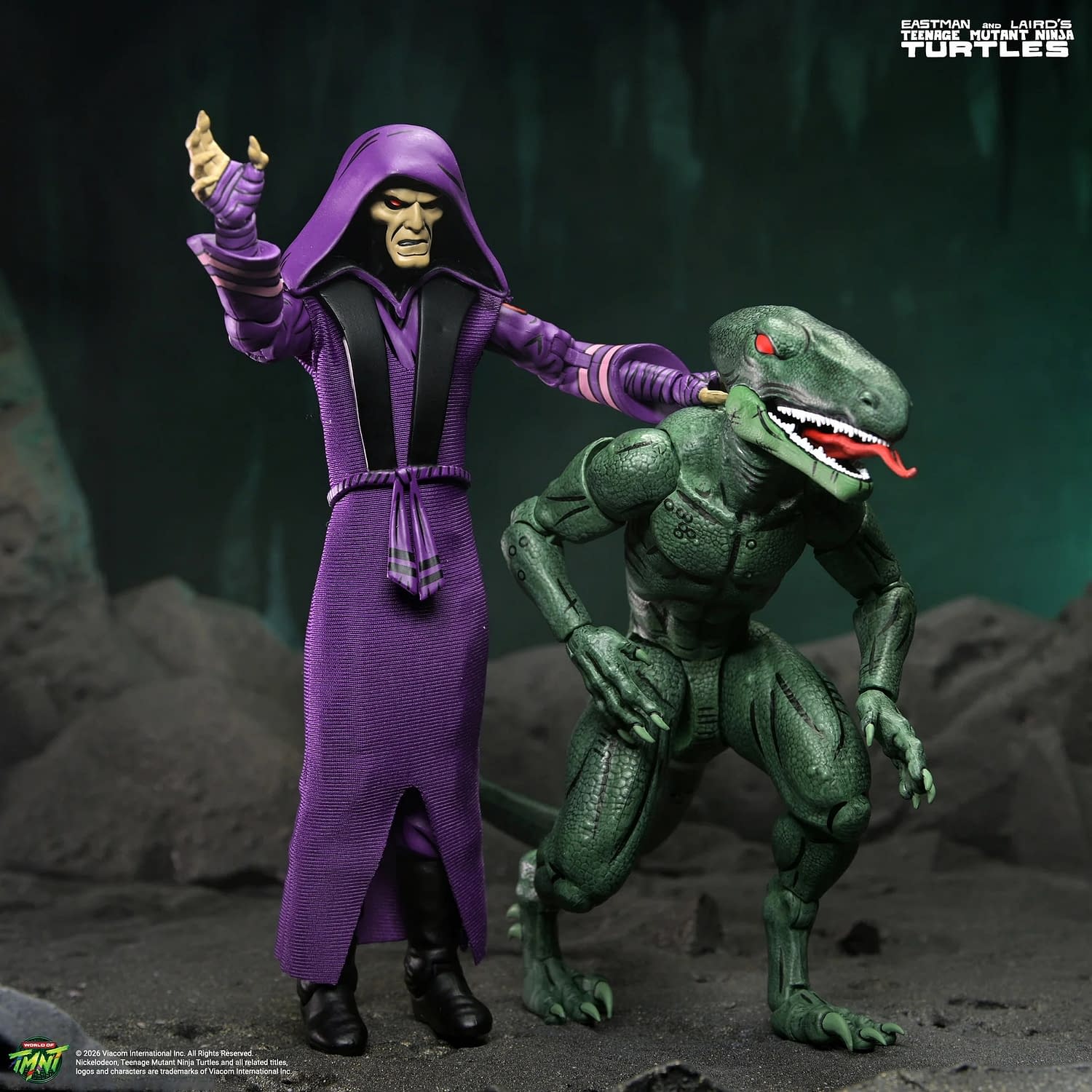 NECA Unveils New TMNT Mirage Studios Daimyo Orkai & Raptor 2-Pack