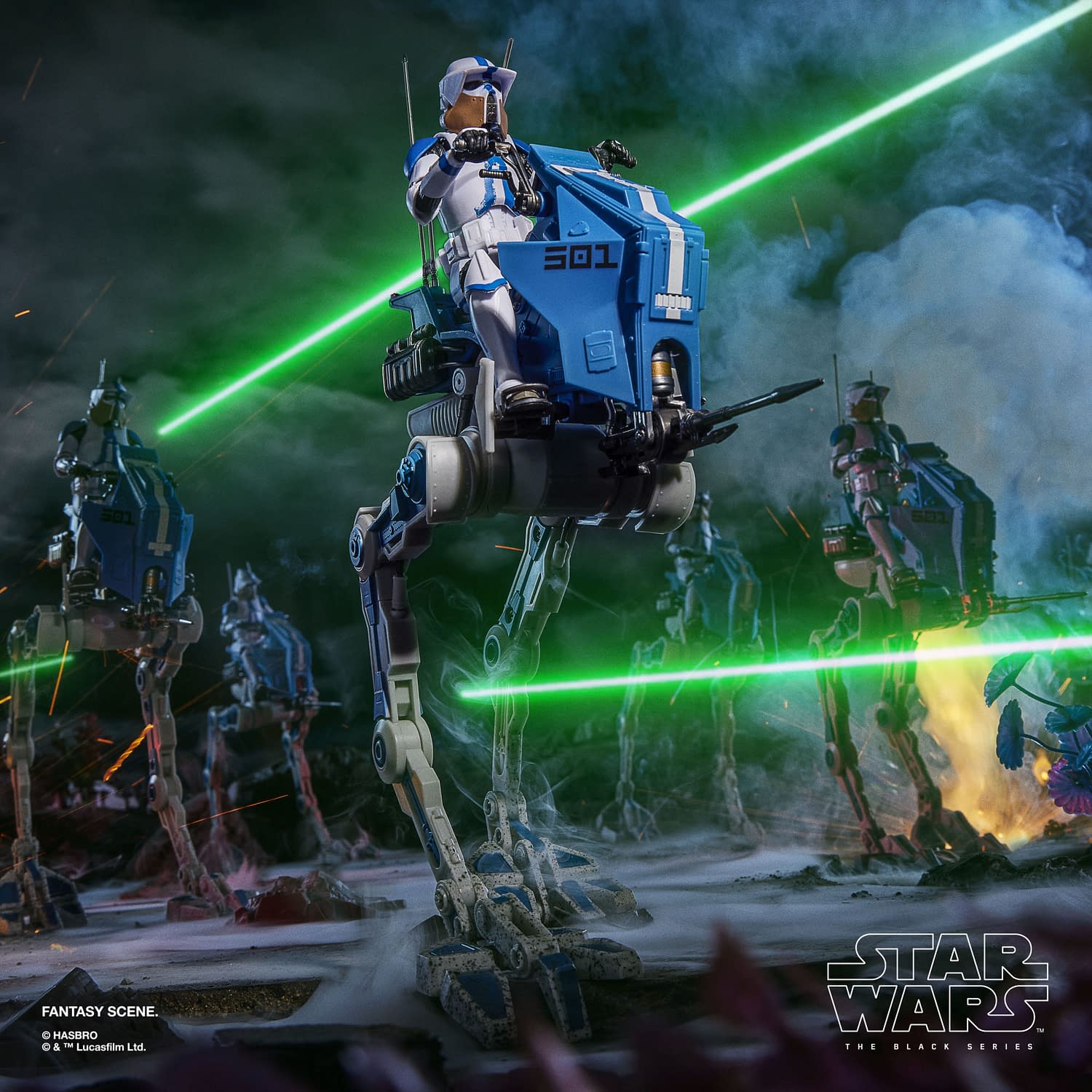 Hasbro Unveils Star Wars ARF Trooper (501st) and AT-RT Set for SDCC