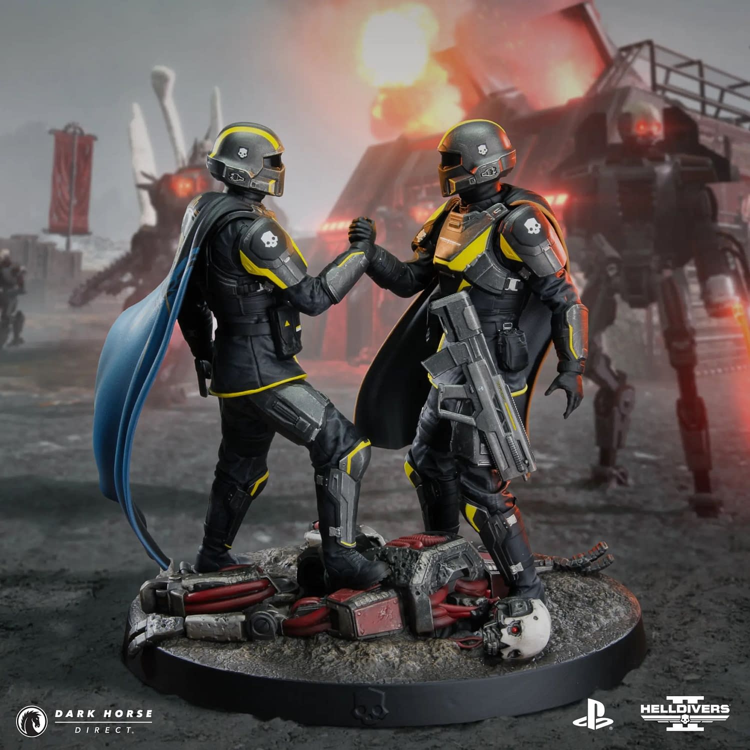 Helldivers II: Protectors of Democracy Statue Revealed by Dark Horse