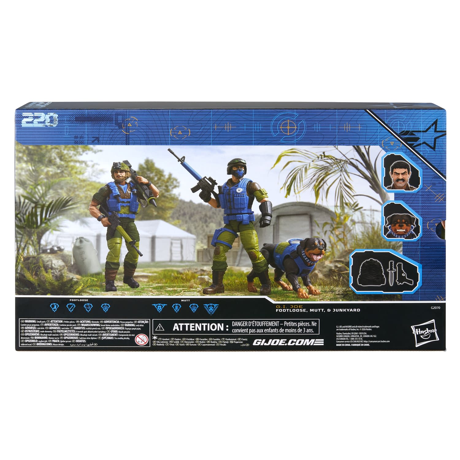 Hasbro Debuts G.I. Joe Mad Marauders Footloose, Mutt, & Junkyard Set