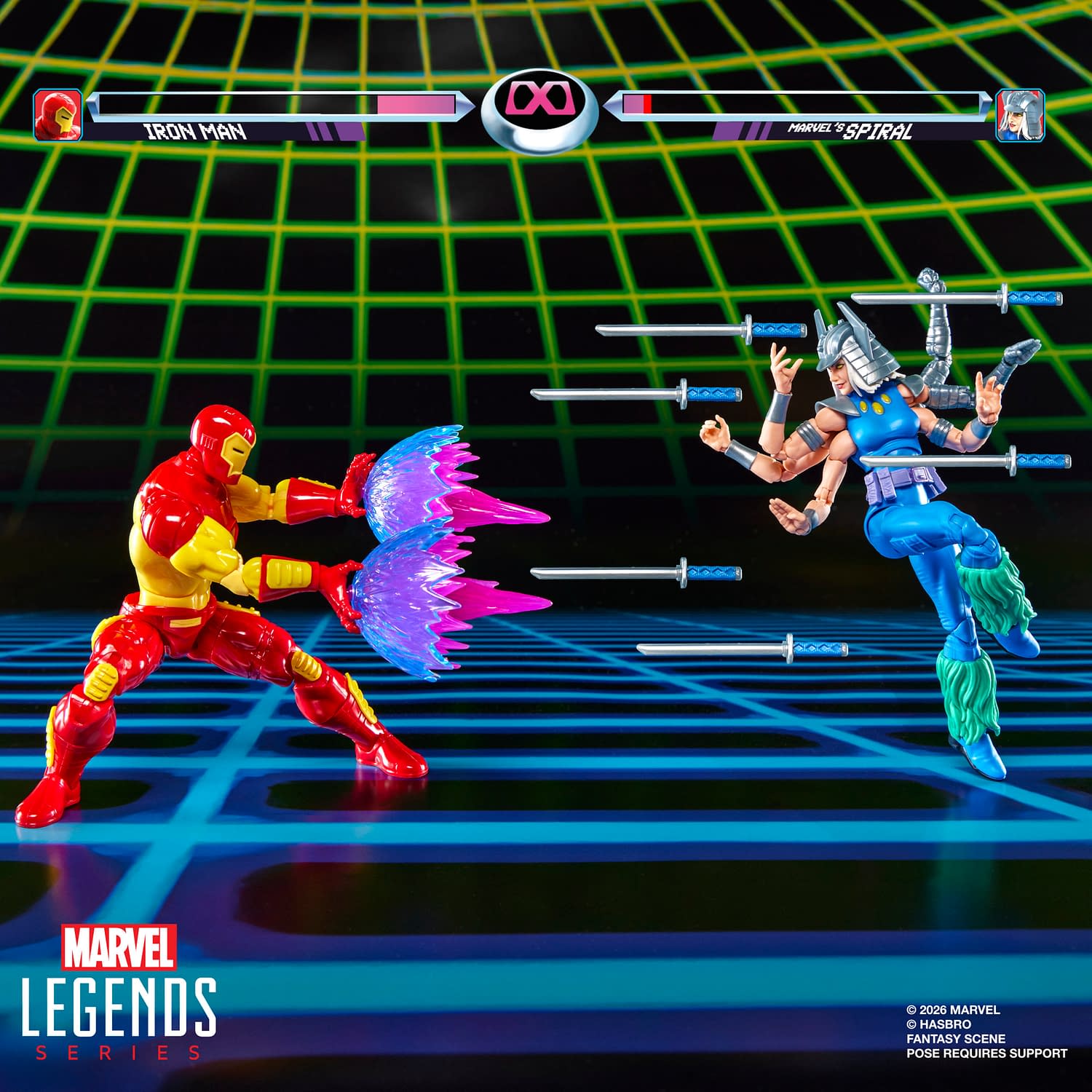 It's Spiral vs. Iron Man with Marvel Legends New Gamerverse 2-Pack