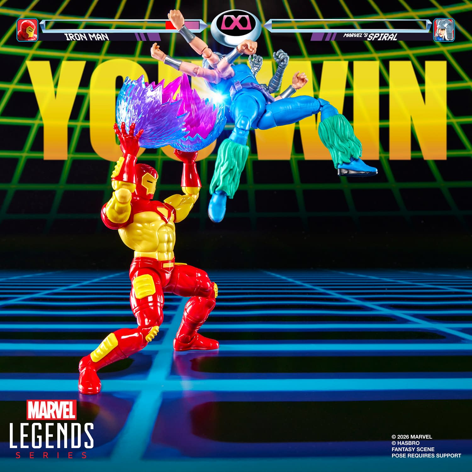 It's Spiral vs. Iron Man with Marvel Legends New Gamerverse 2-Pack