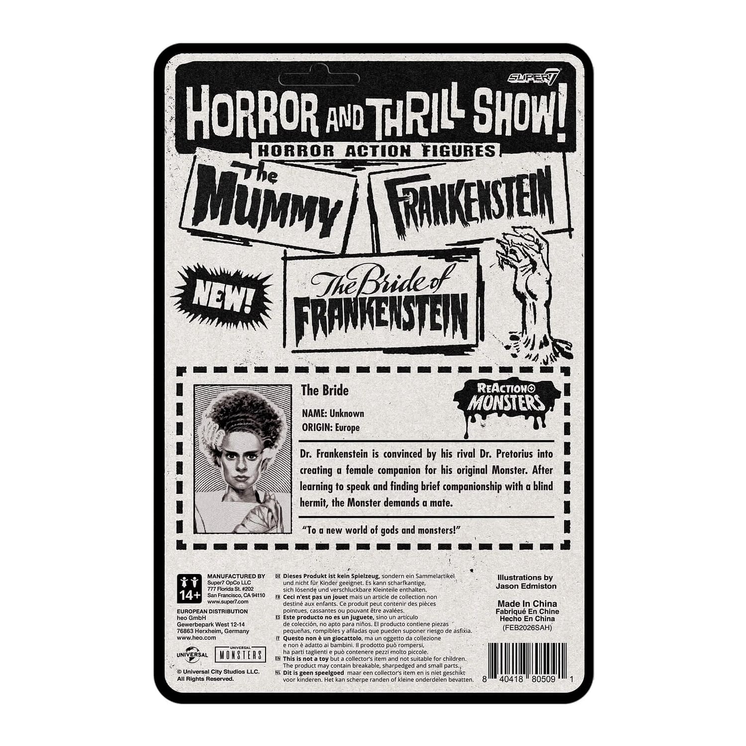 Super7 Unveils New ReAction+ The Bride of Frankenstein Figure
