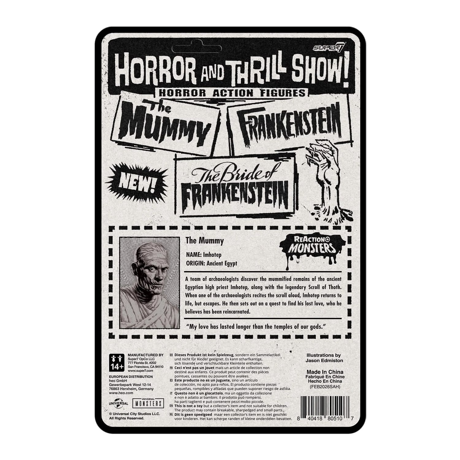 The Mummy Has Awakened Once Again with New Super7 ReAction+