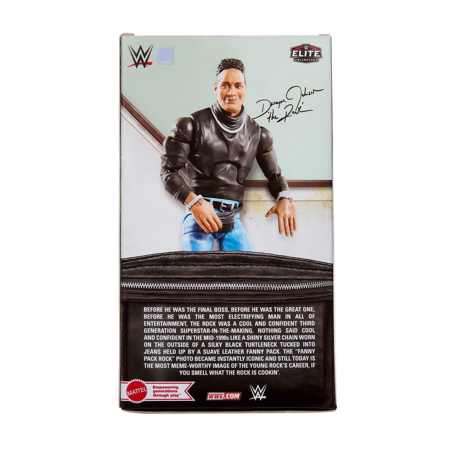 Exclusive WWE Elite Collection Fanny Pack The Rock Figure Revealed