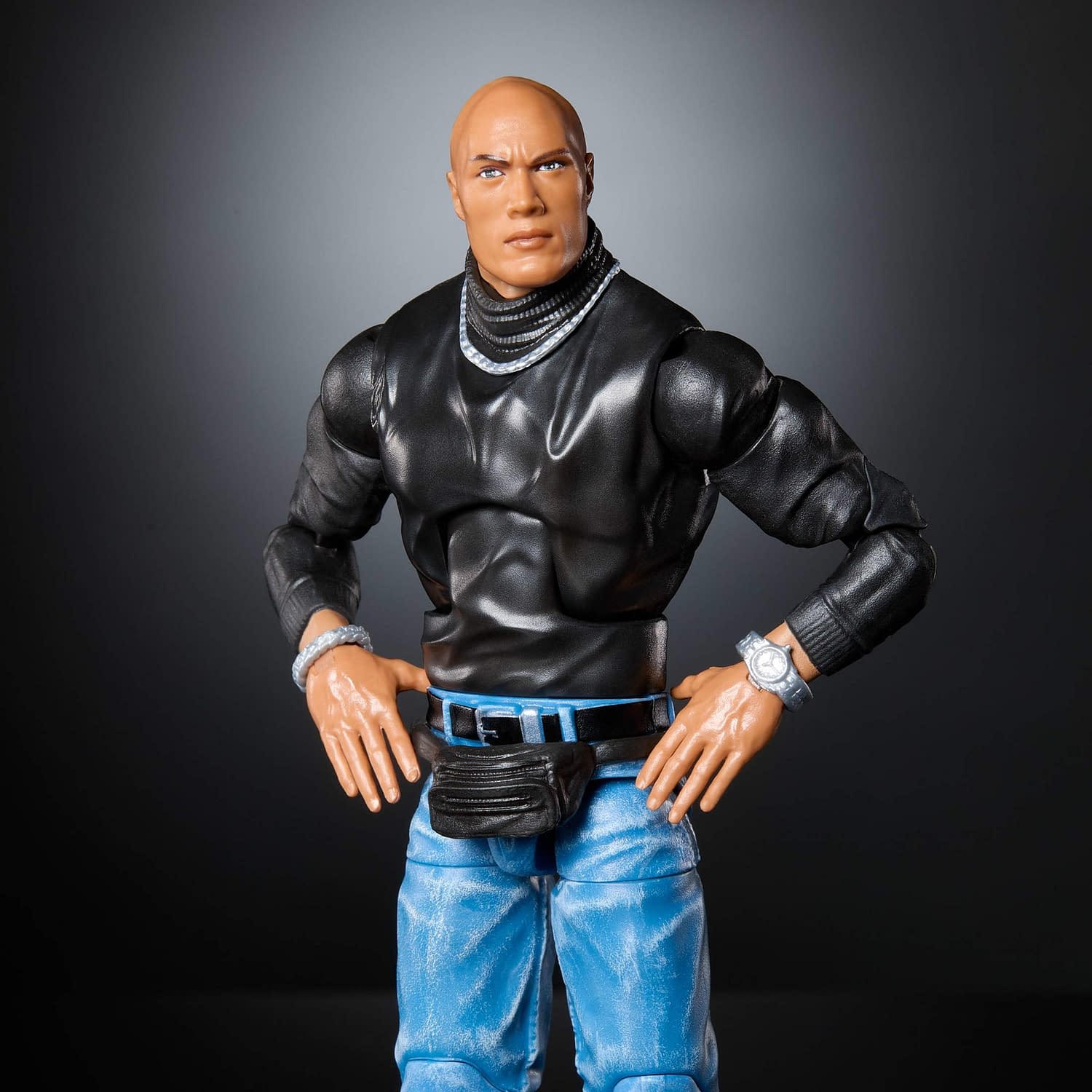 Exclusive WWE Elite Collection Fanny Pack The Rock Figure Revealed