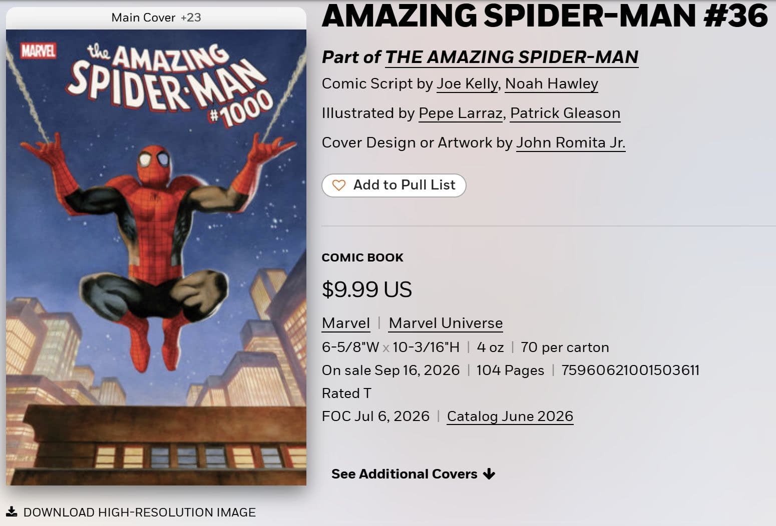 A Tale Of Two Amazing Spider-Man #1000 Covers