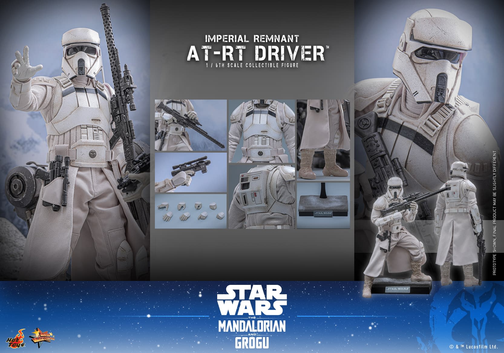 Hot Toys Debuts New 1/6 The Mandalorian & Grogu AT-RT Driver