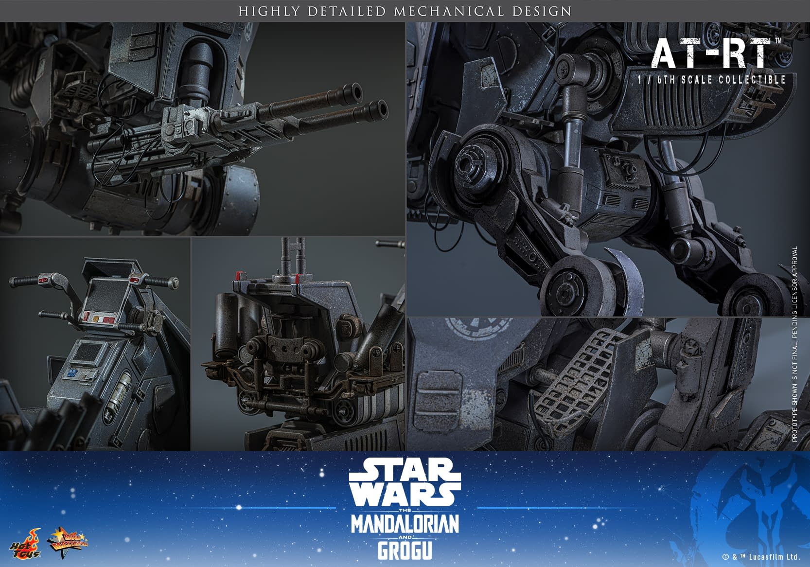 New The Mandalorian & Grogu 1/6 AT-RT Hot Toys Vehicle Coming Soon