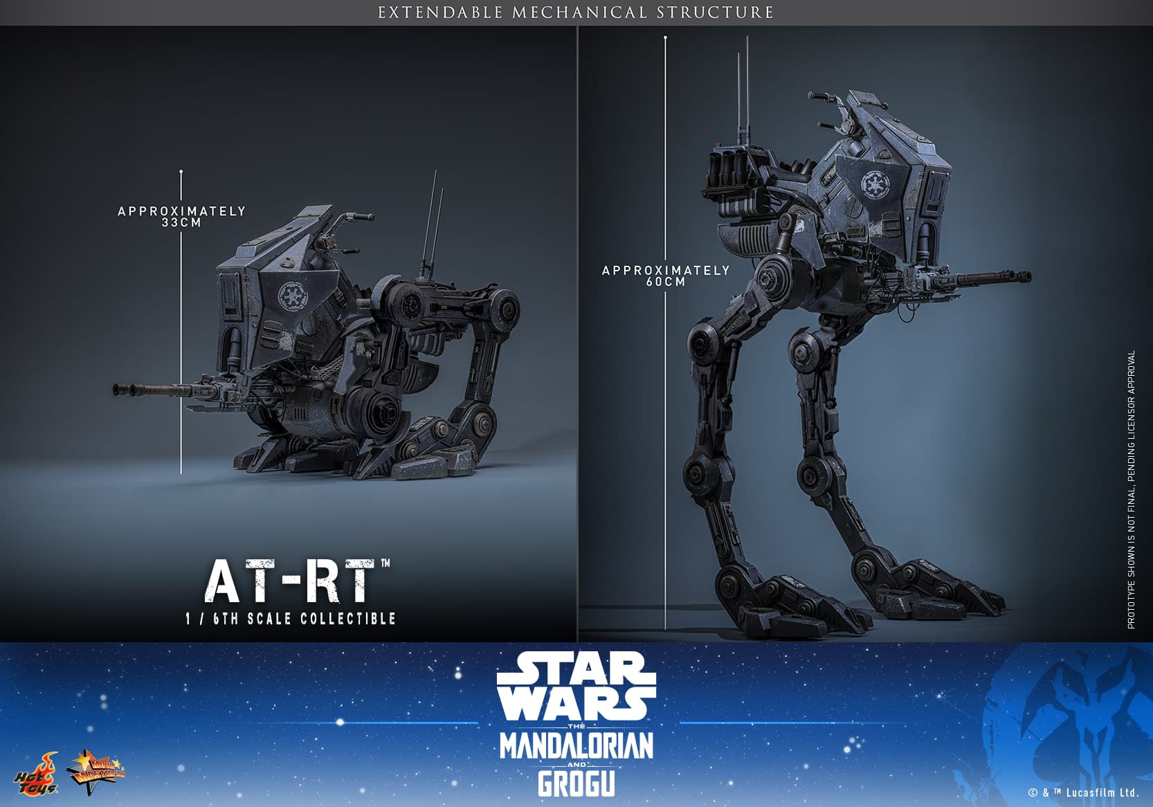 New The Mandalorian & Grogu 1/6 AT-RT Hot Toys Vehicle Coming Soon