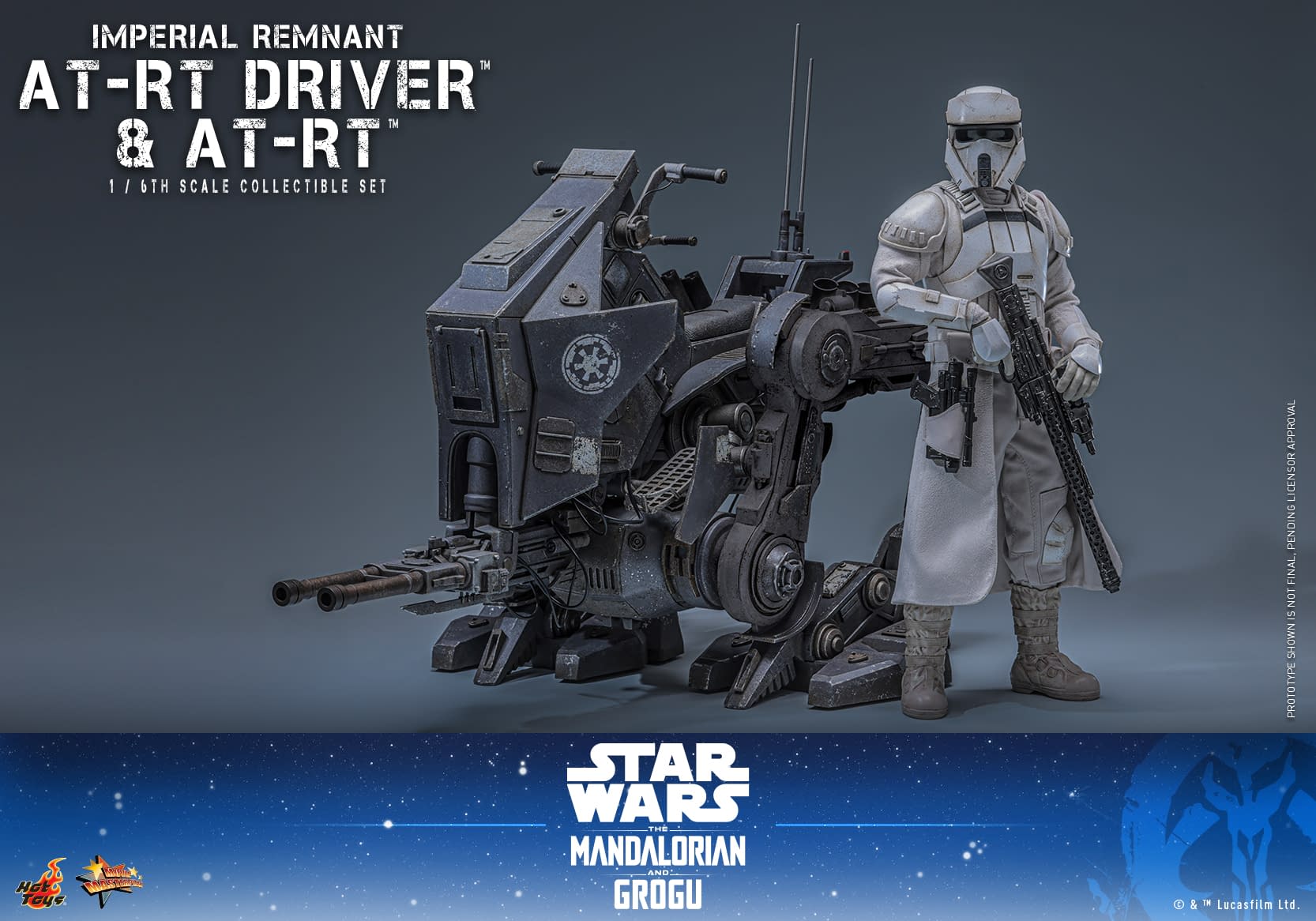 Hot Toys Debuts New 1/6 The Mandalorian & Grogu AT-RT Driver