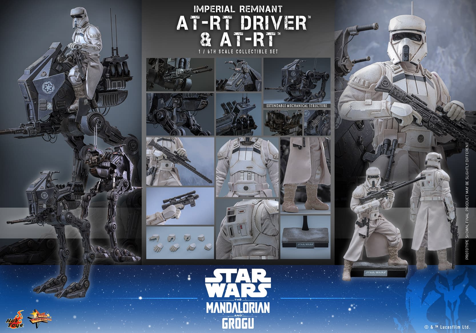 New Star Wars 1/6 Scale AT-RT Figure Bundle Revealed by Hot Toys