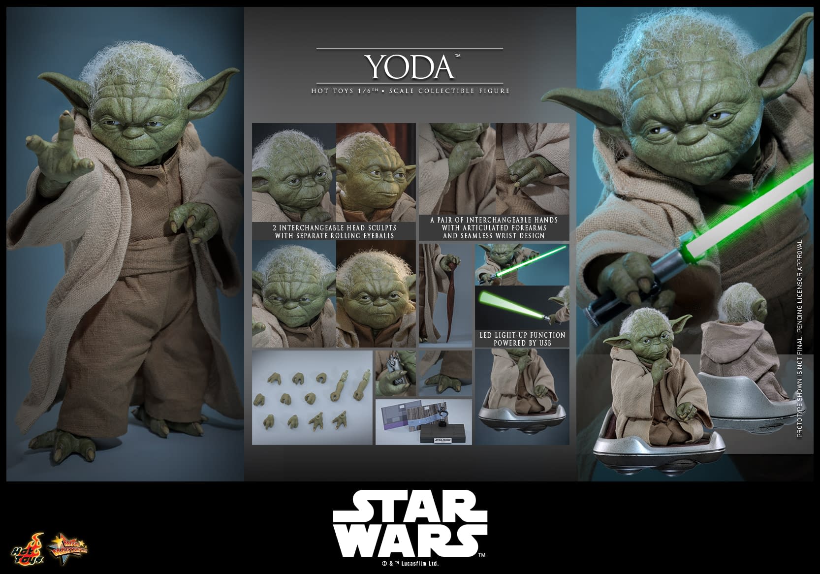 Hot Toys Reveals New Yoda Star Wars: Revenge for the Sith 1/6 Figure