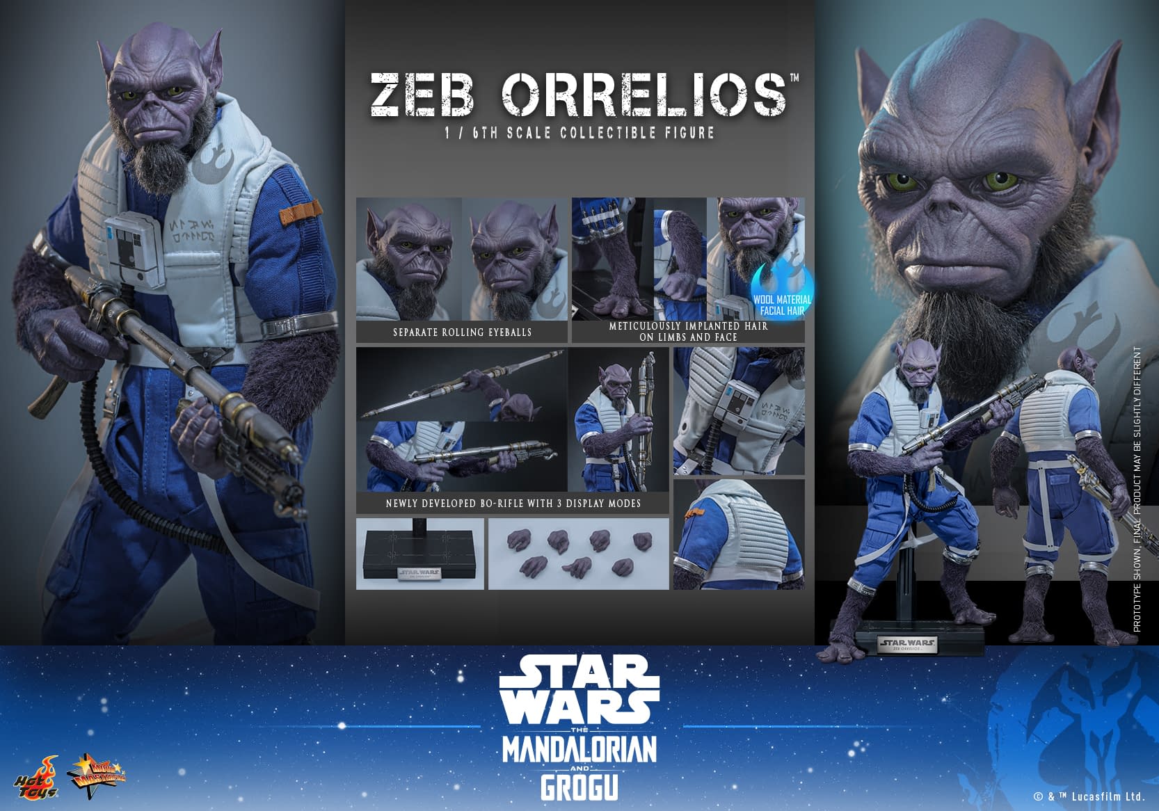 The Mandalorian & Grogu 1/6 Scale Zeb Figure Debuts from Hot Toys