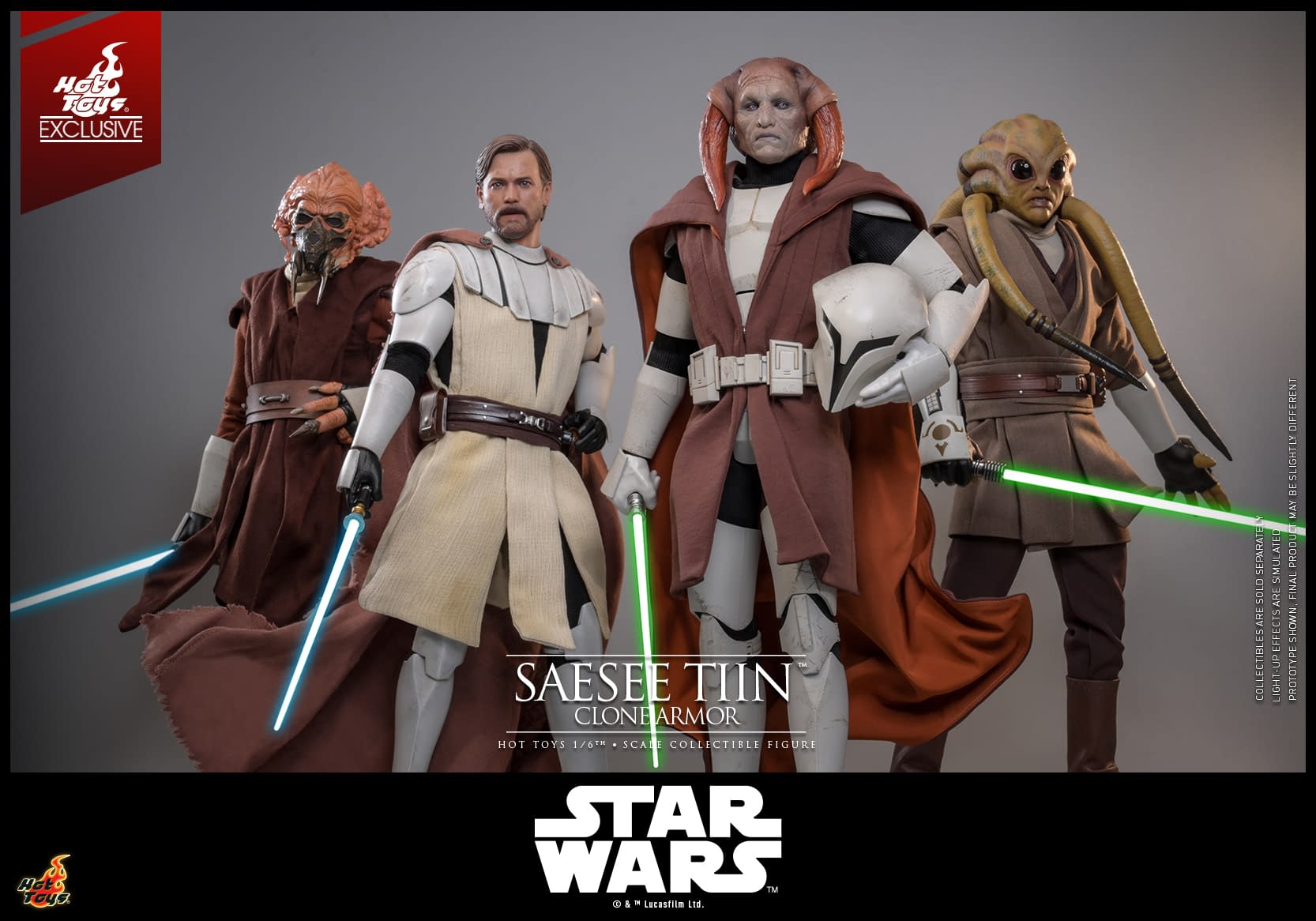 Saesee Tiin Dons His Clone Armor with New Star Wars Hot Toys Figure